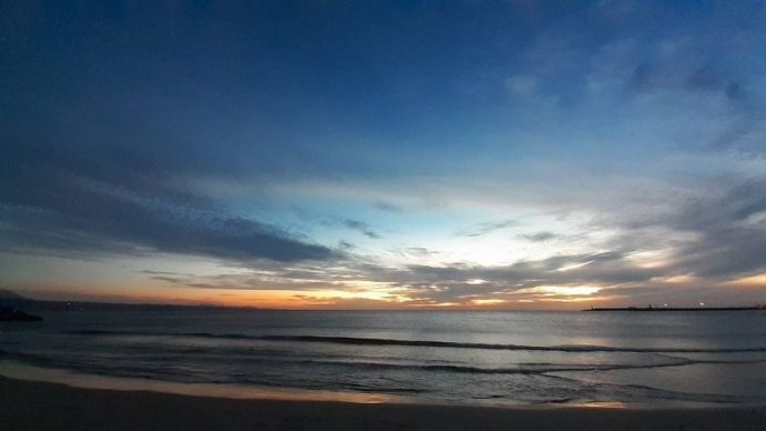 夕日